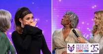 Kym Marsh breaks down in tears as she presents midwife Agnes Nisbett with a Pride of Britain Award