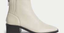 Fashion fans are buying 'comfortable' M&S block heel ankle boots in both colours