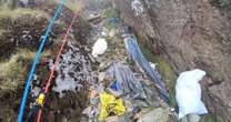 'Waterfalls' of rubbish including Santa hats cascade down Mount Snowdon in heartbreaking picturesMount Snowdon