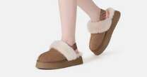 Save almost £100 on 'super comfortable' platform sheepskin slippers as they get price slashed in sale