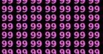 Only 2 percent of people can find the 89 in this sea of 99s in less than seven seconds