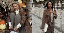 Molly-Mae and Rochelle Humes were spotted in this £1k brown suede trench – shop the £50 alternative