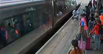 Pram with baby inside hit by train at Banbury station as passengers watch in horror on platform