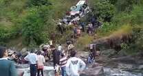 India bus crash horror as 24 people killed when vehicle plunges into deep gorge