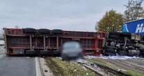 M6 traffic: Motorway closed 'for a number of hours' after lorry overturns in horror crash