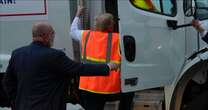 Donald Trump nearly falls over and misses truck door handle twice in worrying display of decline