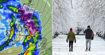 UK snow maps reveal exact date 'three inch per hour' storm will hit with no regions spared