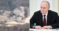 Moment Putin FSB spy HQ hit by Ukrainian aerial bombs with mass casualties