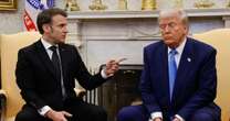 Donald Trump interrupted and shut down by Macron over 'misleading' Ukraine claims in tense meeting