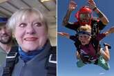 Mum jumps 14,000ft from plane in daring tribute after skydiver son dies in plane crash