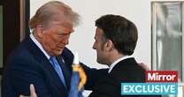 Trump and Macron 'both aim to dominate' in US talks before 'death grip' handshake