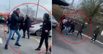 McDonald’s delivery driver brawl in car park outside fast food restaurant