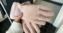 'These cosy waterproof gloves keep my hands warm and dry on dog walks in rainy weather'