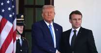 Donald Trump rudely leaves Macron at White House door and makes him perch at Oval Office table