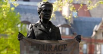 Police hunt for trans-rights activists who defaced 7 London monuments including suffragist statue