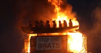 LiveMoygashel LIVE: 'Migrant boat' bonfire branded 'inhumane' set alight as hate incident probed