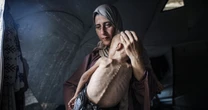 Gaza children seen emaciated and begging for food after baby starves to death