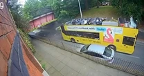 Eccles bus driver arrested as 15 passengers hurt when he hit bridge on wrong route