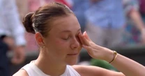 Amanda Anisimova breaks down in tears in emotional speech after historic Wimbledon loss