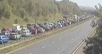 LiveM60 crash UPDATES: Motorway closed as thousands of Oasis fans head to Heaton Park