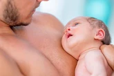 Baby girl grows 'micropenis' from lying on dad’s bare chest as doctor shares warning