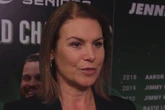 Michaela Tabb shows her true colours after officiating last ever frame at The Crucible