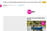 Wowcher apologises for 'unacceptable' email mocking crocodile horror attack on toddler