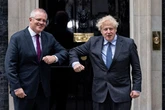 Boris Johnson and Australia PM Scott Morrison agree historic post Brexit trade deal over dinner, say reports