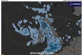 UK weather maps turn green as 714-mile storm stretches from top of Scotland to Cornwall