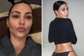 Kim Kardashian flashes famous bum in see-through bikini for cheeky photos