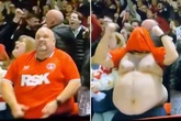 'Man-boobed' Charlton fan creates 'football heritage' after dramatic play-off goal
