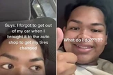 Embarrassed man hides in car as it's hoisted in garage after 'forgetting to get out'
