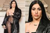 Madonna's daughter Lourdes Leon covers herself with hand in see-through catsuit