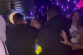 Moment Bonnie Blue nightclub 'attacker' is dragged by security to perfect soundtrack