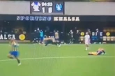 Hilarious moment non-league manager does the worm after last-minute goal