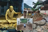Filthy hero labelled "Mud Buddha" after saving village from dramatic landslide