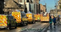 LiveEdinburgh LIVE: Street locked down as 'person under tram' in emergency response