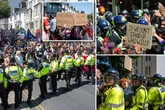 UK's weekend of rage as arrests made during major protests as cops struggle to cope