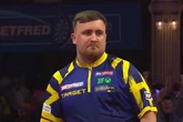 Luke Littler hits nine-darter after 15 perfect darts as celebration says it all