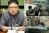 Kim Jong-un straddles massive tank and makes bold weapons claim as WW3 fears grow