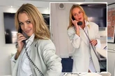 Amanda Holden flashes legs with no trousers on as she declares it's 'so hot'