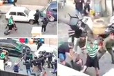 Champions League thugs brawl in huge street fight as fan hospitalised and arrests made