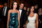 Orlando Bloom appears to look at Kim Kardashian's bum next to partner Katy Perry