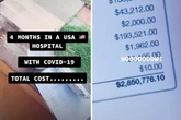 Viral video shows whopping £2m cost of treating Covid-19 patient for four months
