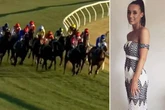 Female jockey hospitalised after horse crashed through barrier before crushing her