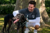 Give a dog a home - Love Island star Chris Hughes backs campaign to find homes for greyhounds