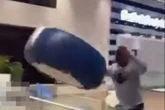 Boy, 15, who 'almost killed someone' throwing seat 120ft in UK shopping centre gave 4-word response to cops