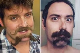 Strange new 'double moustache' trend goes viral among men online
