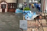 Flood alerts issued after 40mm worth of rainfall drops in an hour amid storms