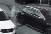 Moment US female assassin clad in niqab fires at UK's businessman's home in botched assassination attempt